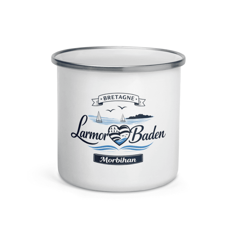 Mug Émaillé — souvenir Larmor-Baden